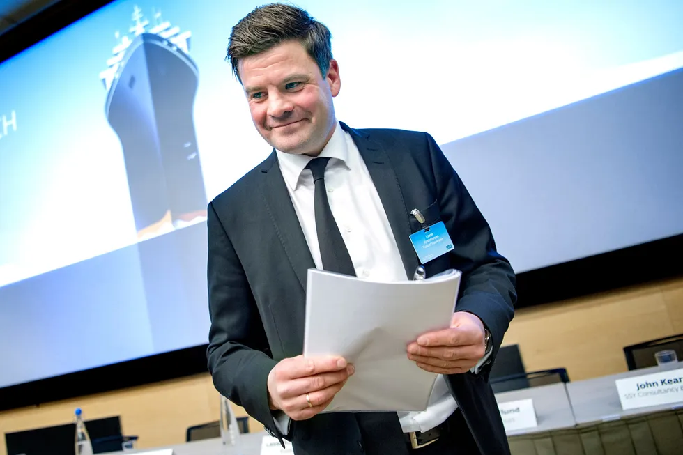 Lasse Kristoffersen, tidligere konsernsjef i Klaveness, tar over som toppsjef i Wallenius Wilhelmsen senest i juni neste år. Bildet er tatt i 2016.