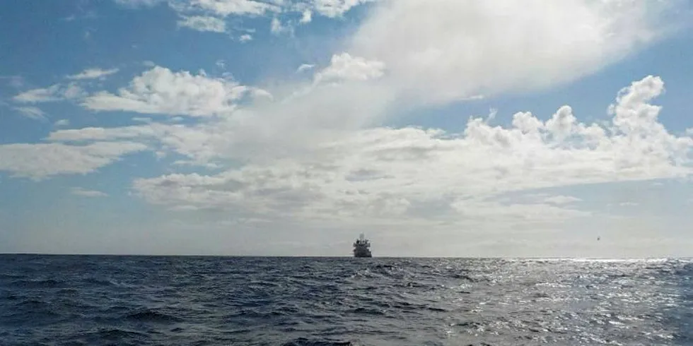 Seilbøyen bruker vind for å komme seg rundt.Foto: Offshore Sensing