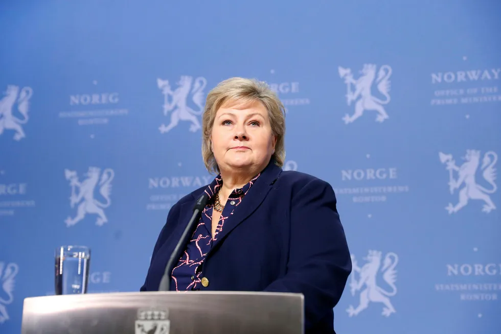 Statsminister Erna Solberg.