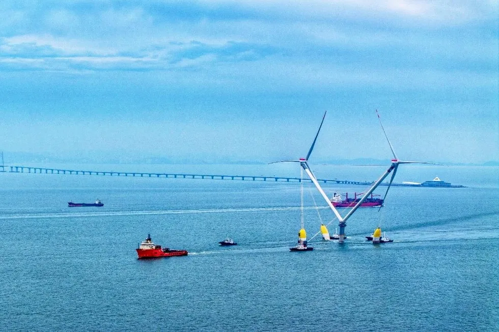 Green Volt has denied a report that it has chosen Mingyang, which last year unveiled a 16.6MW twin-headed OceanX floating wind turbine, as its supplier, although the UK project confirmed in 2023 that it was considering one of the OEM's earlier models.