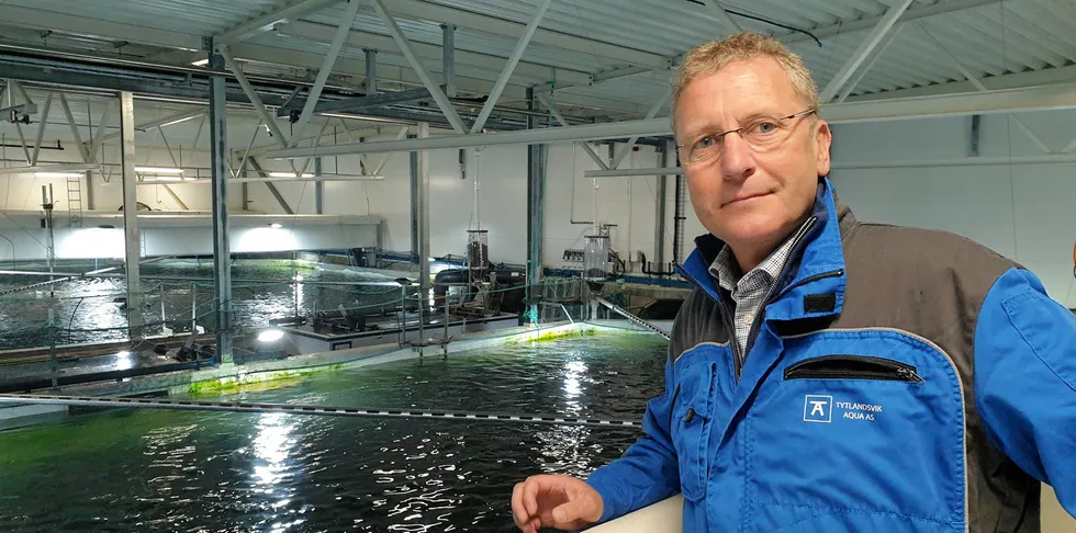 Andreas Kvame er konsernsjef i Grieg Seafood. Her hos Tytlandsvik Aqua.