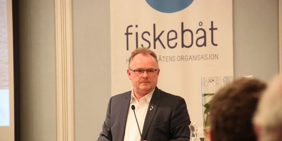 Fiskeriminister Per Sandberg (Frp) varslet i februar at meldinga om pliktsystemet skulle behandles i statsråd 3. mars. Den tidsplanen klarte han ikke å holde. Foto: Torhild Måkestad Martinussen