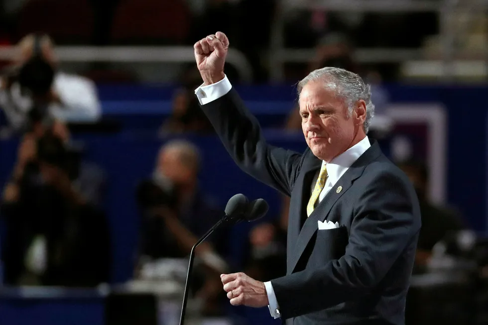 Viseguvenør Henry McMaster i Sør-Carolina. Foto: Paul Sancya