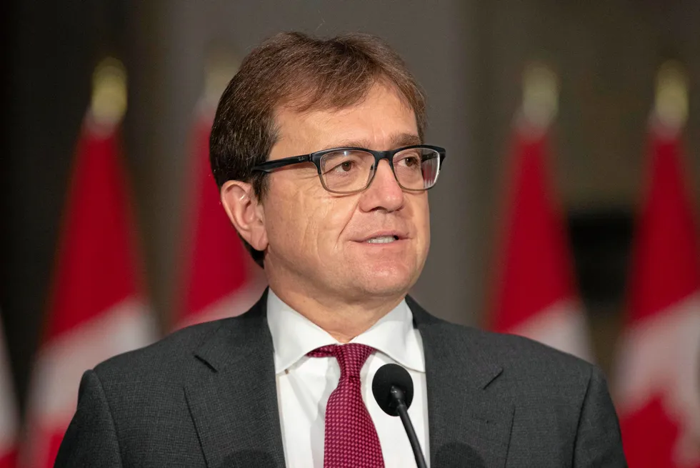 Canada's minister of energy Jonathan Wilkinson.