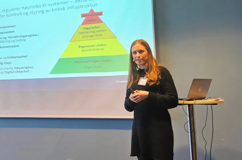Ingeborg Ligaarden, leder for data science i Statnett, er glad for EUs AI Act. – Kravene til høyrisiko KI-systemer gjør det enklere å bruke KI i kjernevirksomheten, sier hun.