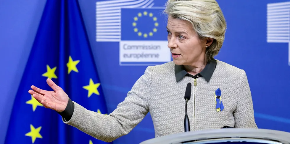 Europakommisjonens president Ursula von der Leyen la i dag frem fem tiltak som kan demme opp for energikrisen i Europa.