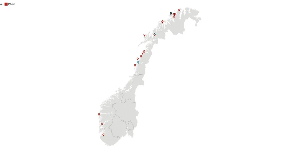 ILA-status, mistanke og påvist, per 02.07.21. Lenger nede i denne saken kan du søke i status på ILA i Norge.