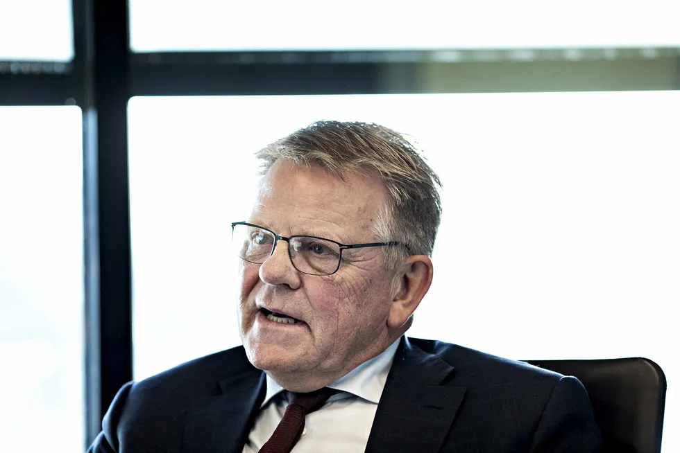 Samherji har brukt store ressurser på granskningen av operasjonene Johannes Stefánsson tidligere ledet, skriver Samherji-sjefen Björgólfur Johannsson, her på besøk hos advokatfirmaet Wikborg Rein i Oslo i fjor.