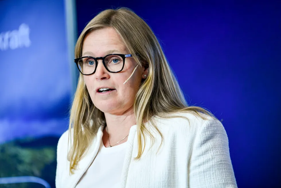 Statkraft-sjef Birgitte Ringstad Vartdal leder Europas største fornybarselskap. Nå er hun urolig. Her er Vartdal avbildet under en tidligere anledning.