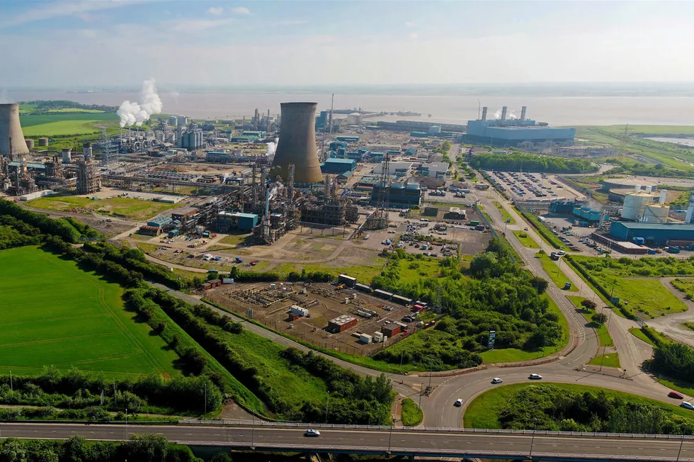 Saltend Chemicals Park in Hull, northeast England, where Equinor's blue-hydrogen plant would be built.