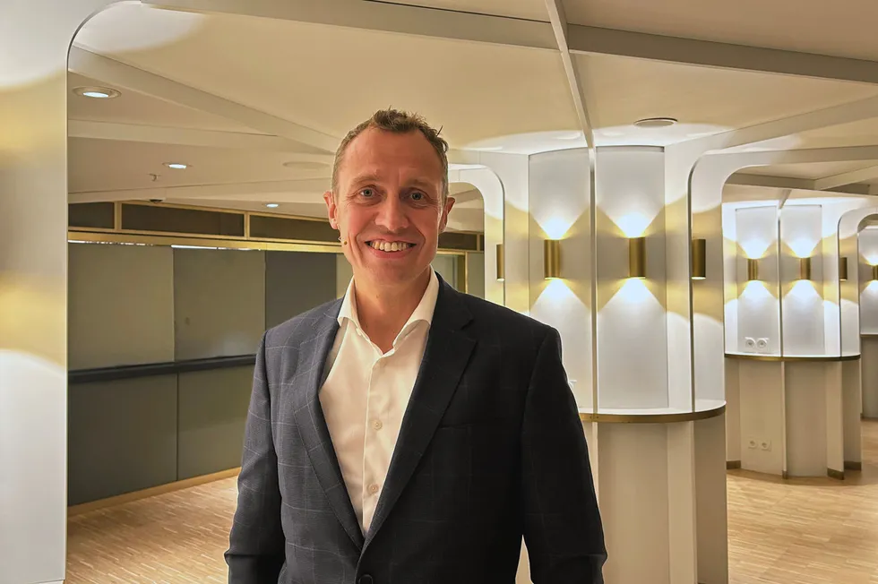 Christian Chramer på Hotell Norge i Bergen i forbindelse med Laksekonferansen i regi av Norges sjømatråd.