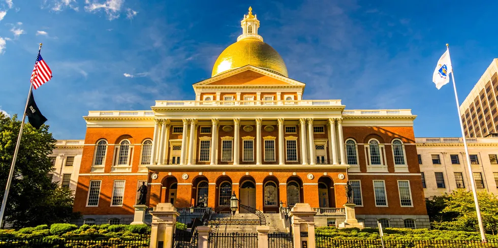 The Massachusetts State House in Boston.