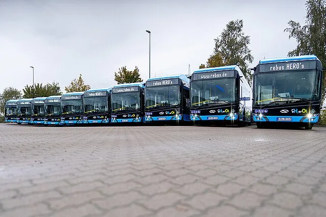 Solaris hydrogen buses operated by Rebus Regionalbus Rostock