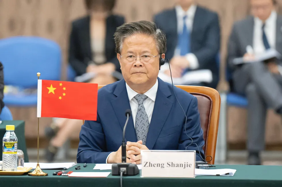 Zheng Shanjie, chairman of the National Development and Reform Commission.