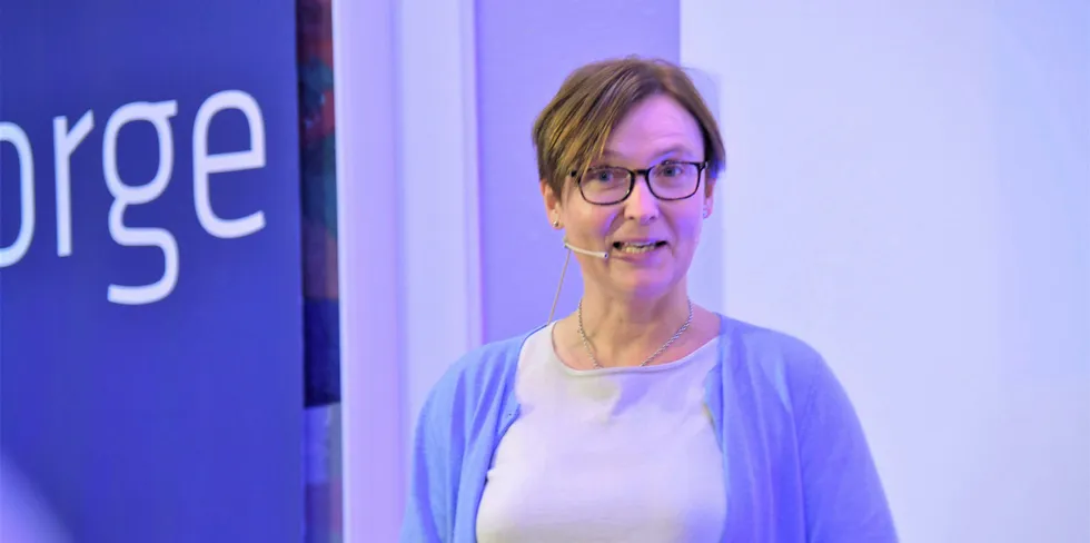 LÆRINGSPLATTFORM: Kristin Reitan, næringspolitisk rådgiver i Energi Norge, lanserte Digin Community sammen med Digital Norway.