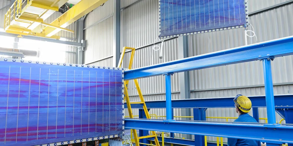 Production of Thyssenkrupp electrolyser