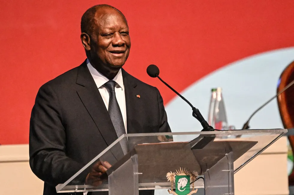 President of the Ivory Coast, Alassane Ouattara.