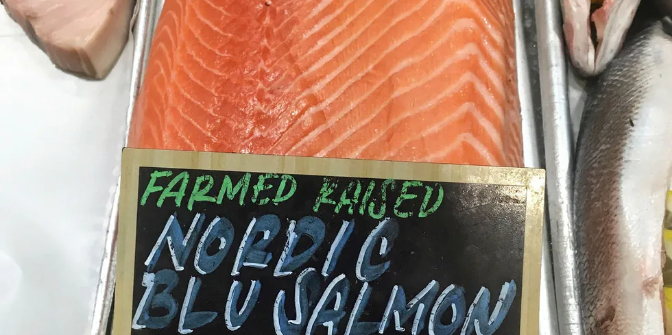 Nordic Blu salmon is now being sold by Eataly.