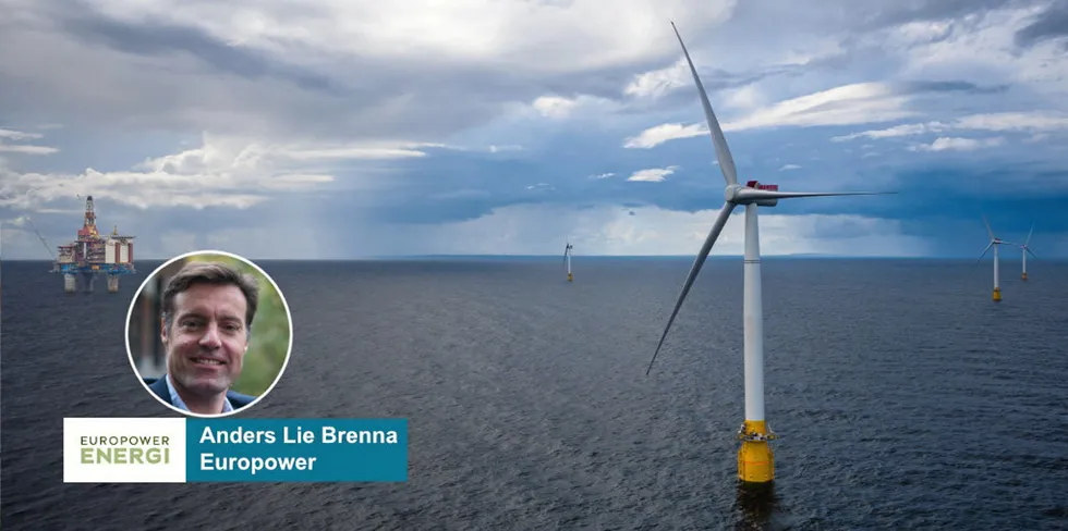 Equinor får mye oppmerksomhet for havvindsatsingen, men de er fortsatt en liten aktør innen fornybar energi. Hywind Tampen.