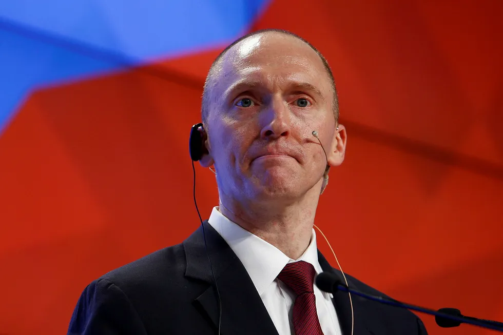 FBI tror Donald Trumps tidligere rådgiver Carter Page har samarbeidet og konspirert med den russiske regjeringen. Foto: Sergei Karpukhin/Reuters/NTB Scanpix