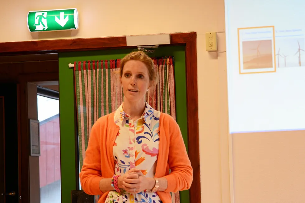 Sofie Olsen Jebsen overtok som administrerende direktør i Fred. Olsen Renewables i januar i år. Hun har jobbet med fornybart i Fred. Olsen - konsernet i et tiår.