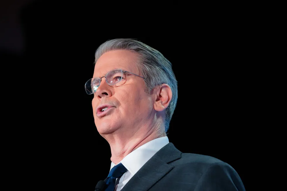 USAs finansminister Scott Bessent var onsdag morgen i hovedstaden og snakket på American Bankers Association's Washington Summit.