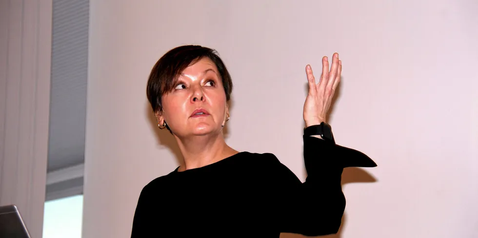 Toini Løvseth i Energi Norge holdt i dag innlegg på Montels konferanse på Gardermoen.