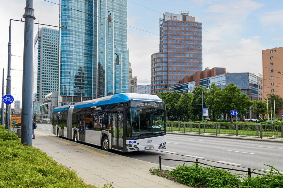 Solaris' Urbino 18 articulated bus.
