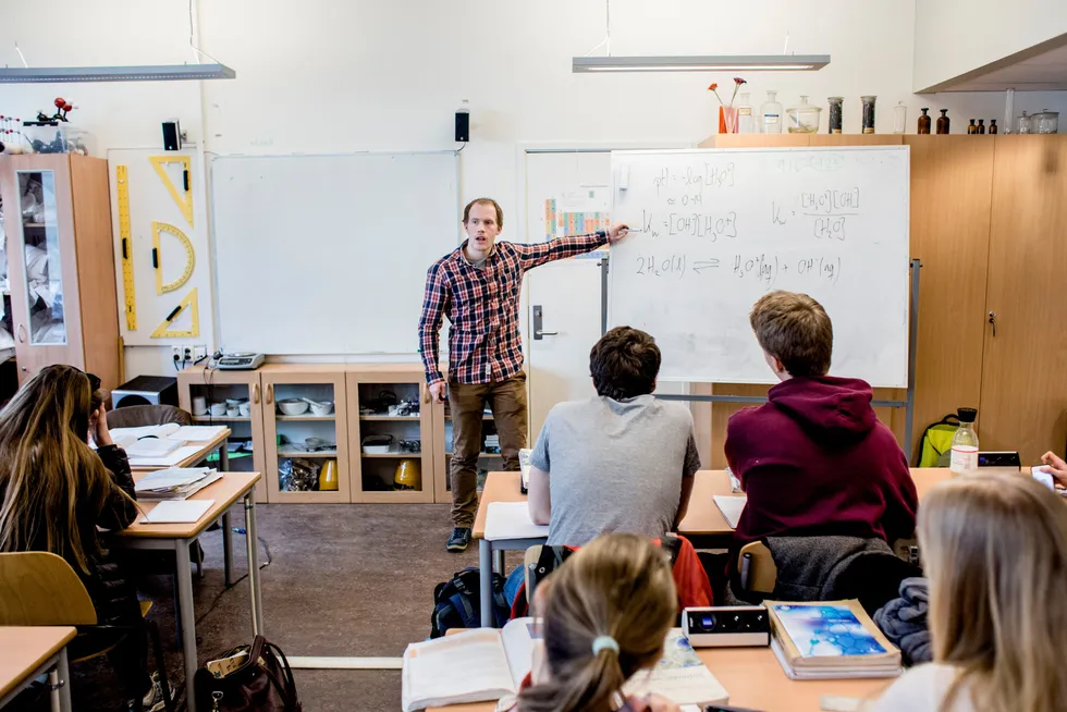 Læreren driver like mye verdiskaping som elektrikeren, skriver Øystein Dørum. Illustrasjonsfoto.