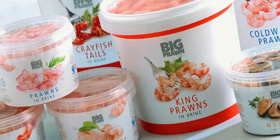 Big Prawn shrimp packshot.