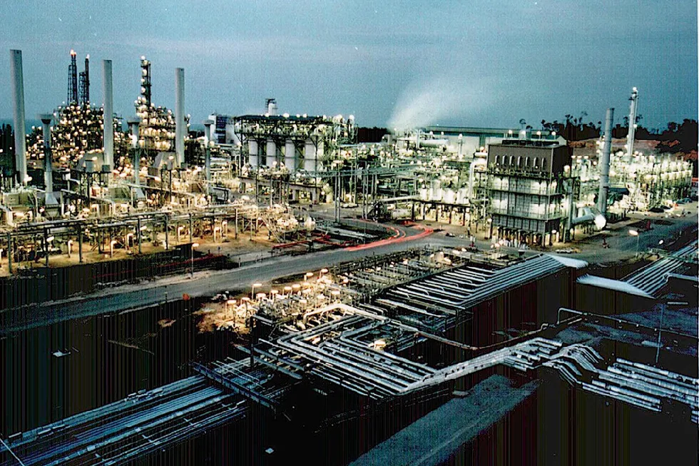 Shell's flagship gas-to-liquids (GTL) plant in Bintulu, Sarawak, Malaysia.