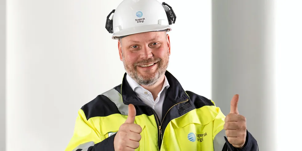 Kristian Norheim i Skagerak Energi tror elektrifisering av norsk sokkel vil gi en ny debatt om vindkraft i Norge.