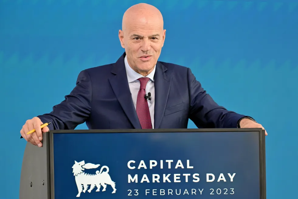 Eni chief executive Claudio Descalzi.