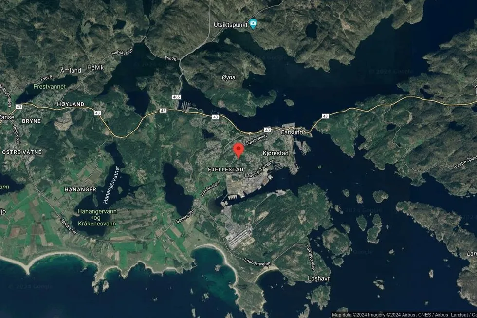 Området rundt Lundeveien 38A, Farsund, Agder