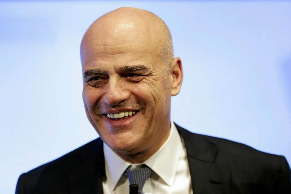 Doubling profits: Eni chief executive Claudio Descalzi
