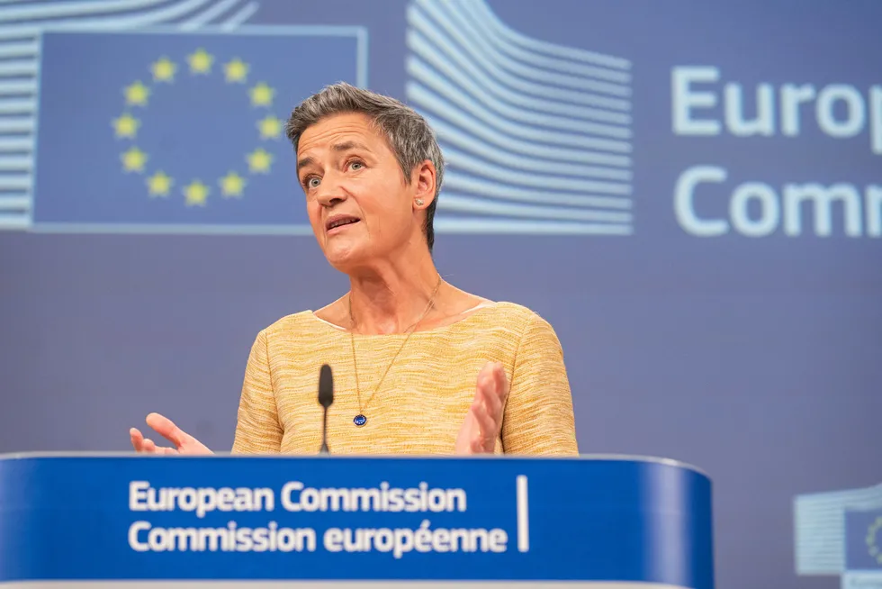 Margrethe Vestager, European Commissioner in charge of competition policy.