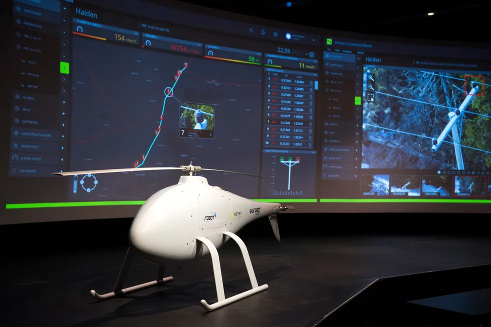En tidlig versjon av en drone fra Robot Aviation as.