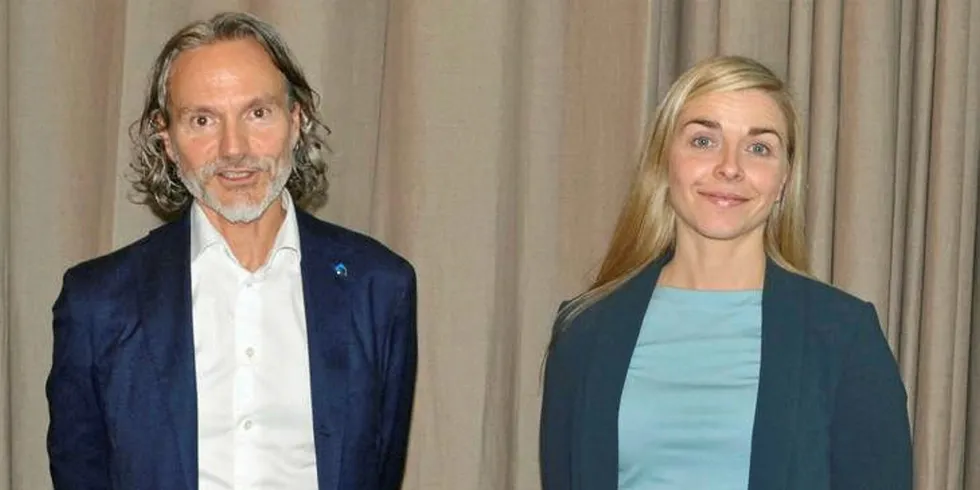 Nordkraft rydder opp i strukturen. Daglig leder i Nordkraft, Eirik Frantzen, og administrerende direktør i Hålogaland Kraft, Ida Texmo Prytz, forbereder seg på sammenslåing.