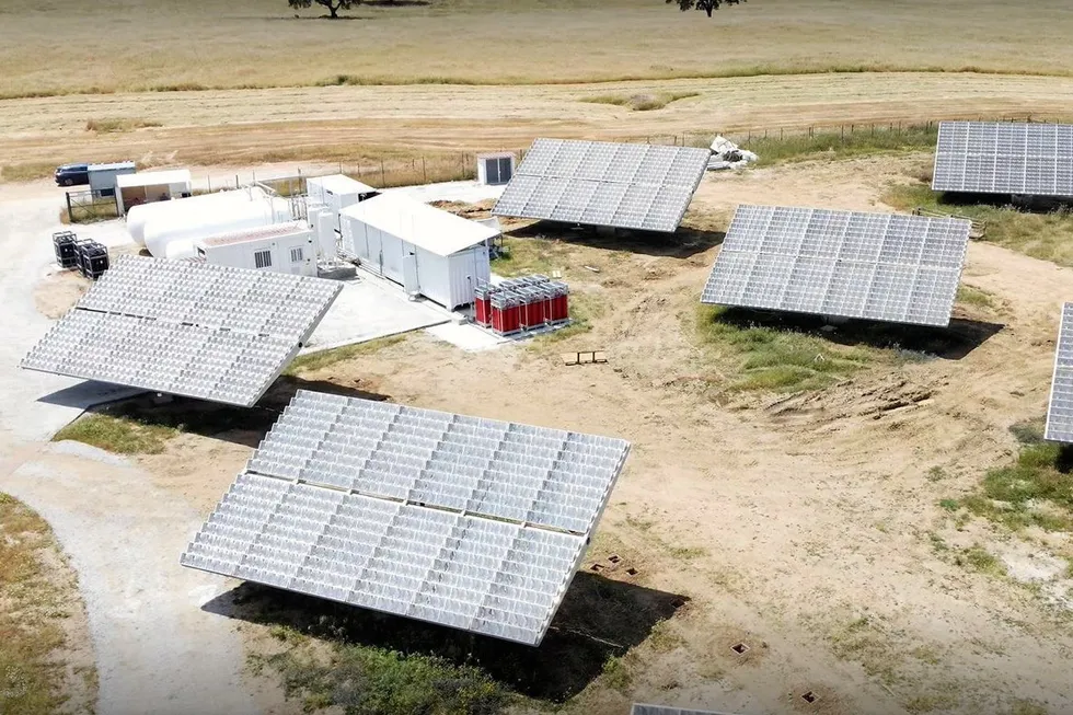 Fusion Fuel's H2Evora project, which uses concentrating PV solar panels to produce hydrogen.