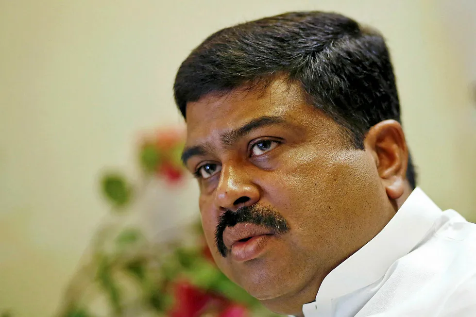 Inviting bids: India's Minister of Petroleum & Natural Gas, Dharmendra Pradhan
