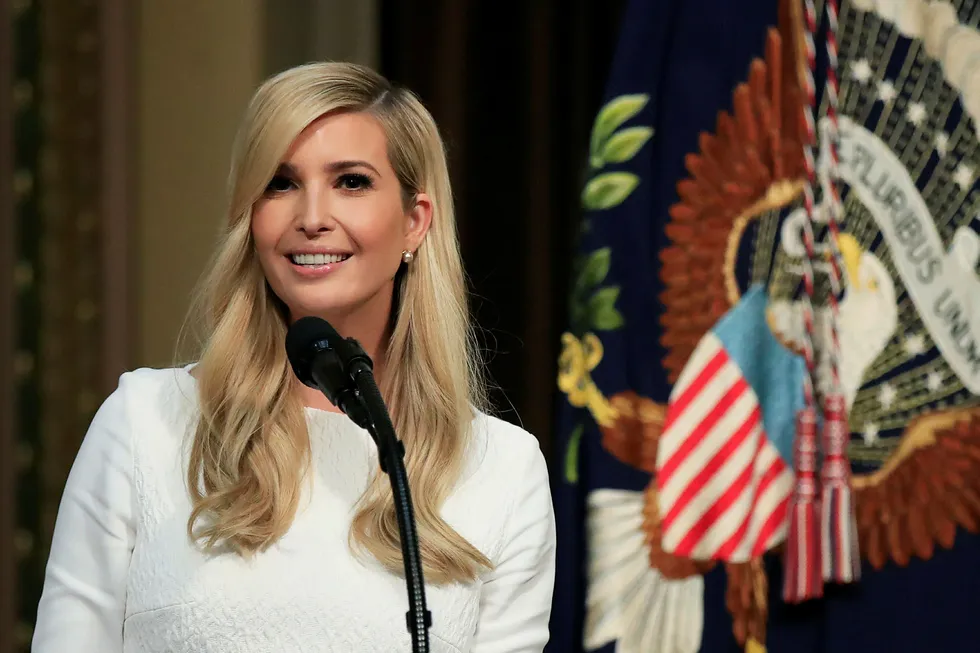 President Donald Trumps datter Ivanka brukte en privat epostkonto i jobbsammenheng.