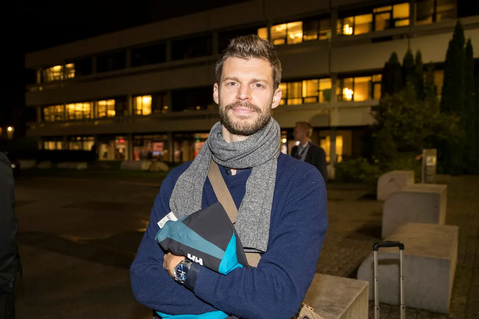 Rødt-leder Bjørnar Moxnes gleder seg over god måling i Oslo. Foto: Vidar Ruud/NTB scanpix