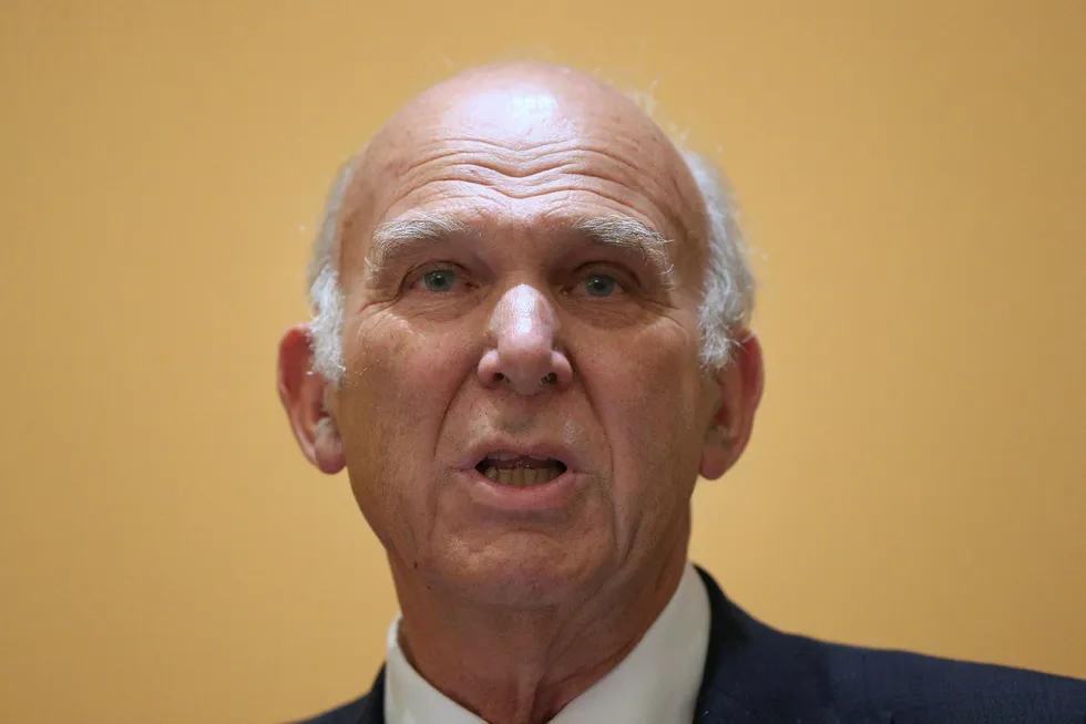 Vince Cable er valgt til ny leder i Liberaldemokratene. Foto: Jonathan Brady/PA via AP/NTB scanpix