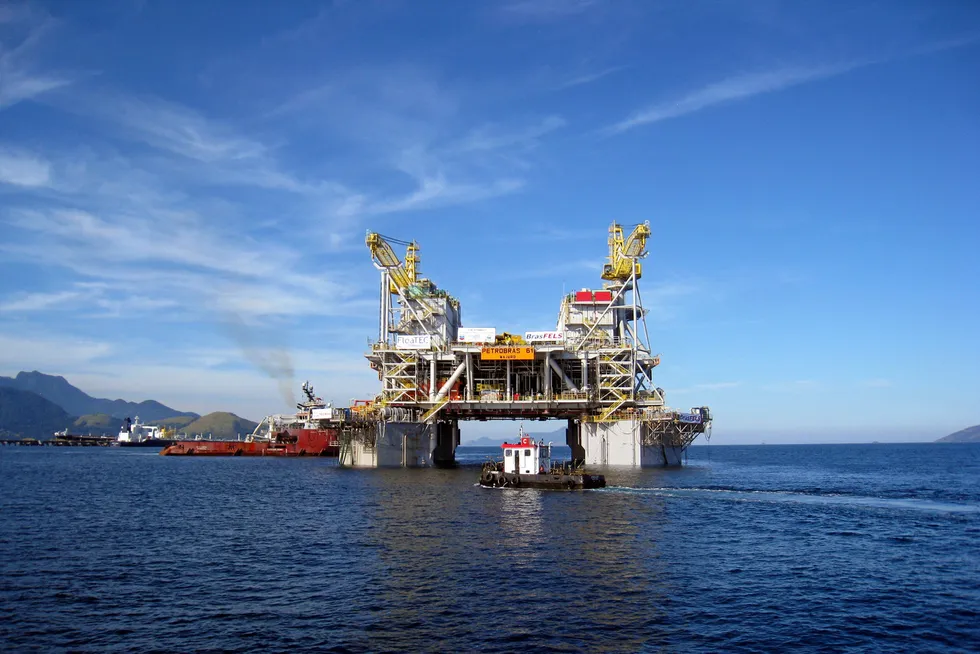 Stop: the 3R-2 TLWP (formerly P-61) operating in the Papa Terra field offshore Brazil.