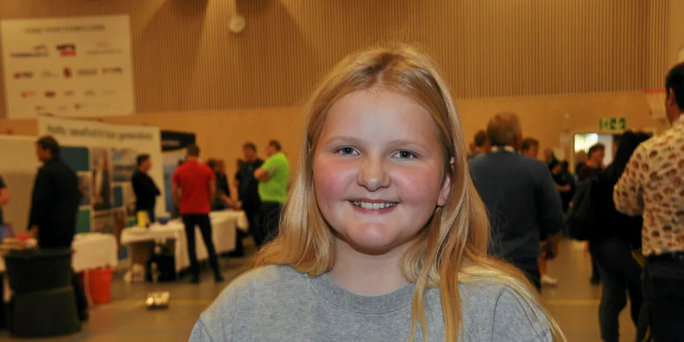 Ella Olsvik oppfordrer alle til å spise mer laks. Alle foto: Bent-Are Jensen