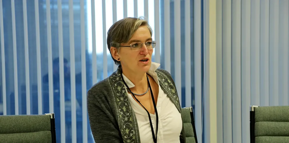 Ellen Hambro, direktør for Miljødirektoratet, møter seg selv i døren. Hun vil forby nedbygging av myr, og hun vil ha mer vindkraft på land. Det er to ønsker det kan bli vanskelig å kombinere.