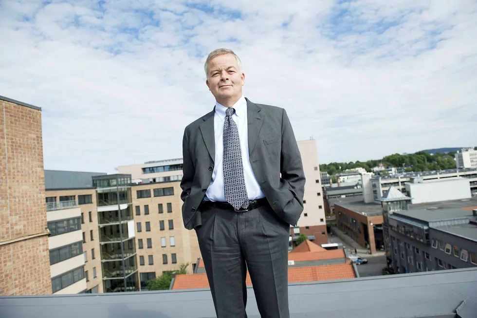 Konsernsjef Arne Giske i Veidekke har skaffet seg en historisk høy ordrebeholdning i selskapet. Foto: Elin Høyland