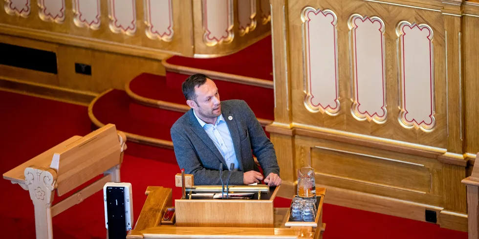 Torgeir Knag Fylkesnes under Spørretimen.