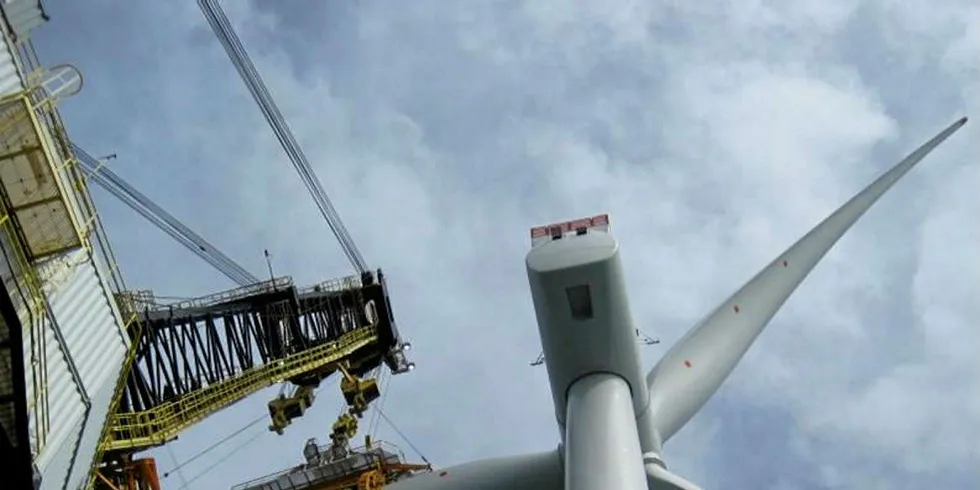 First turbine installation Galloper offshore wind farm