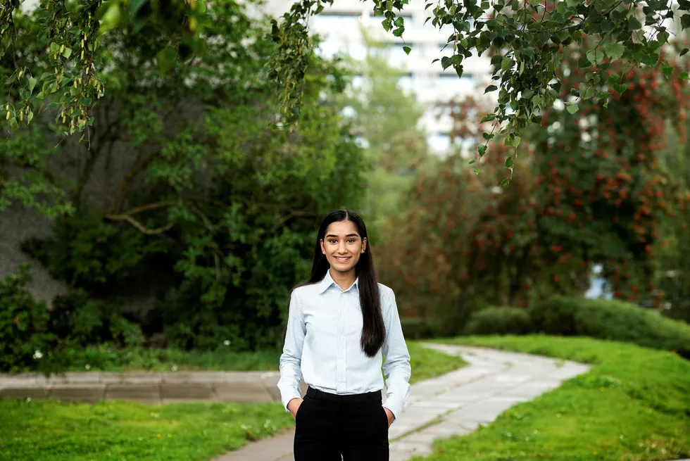 Aisha Ilyas er godt i gang med siviløkonomutdannelsen på BI.